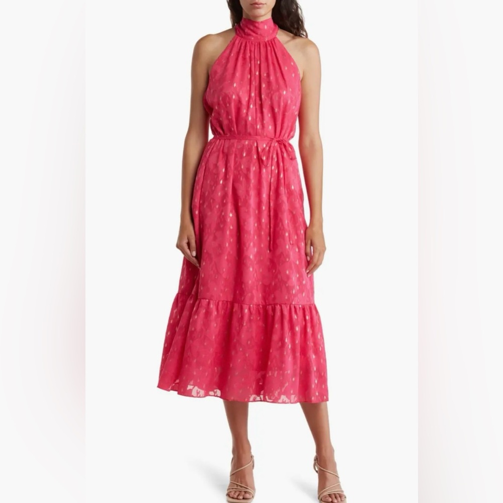Donna Rico Halter Neck Midi Dress